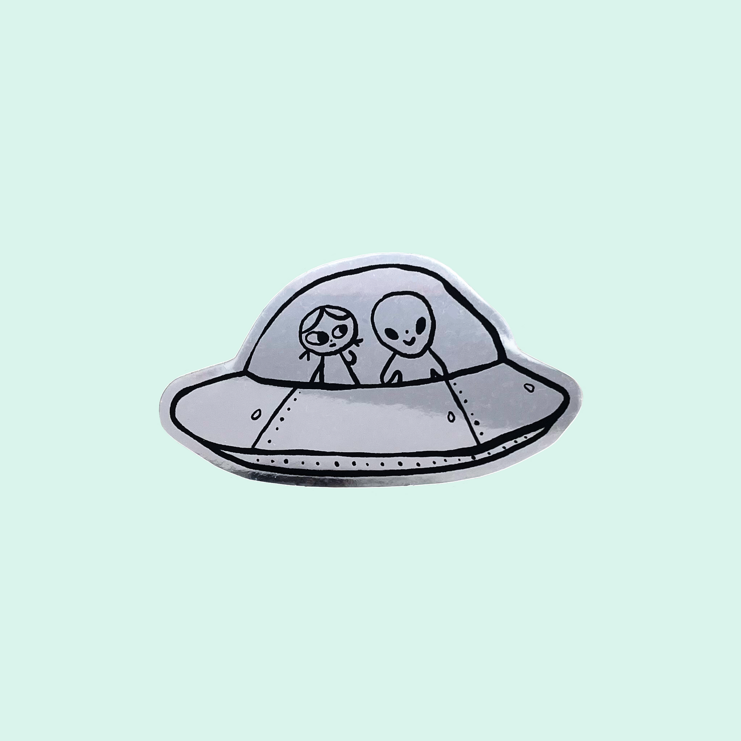 ufo pals : mirror sticker