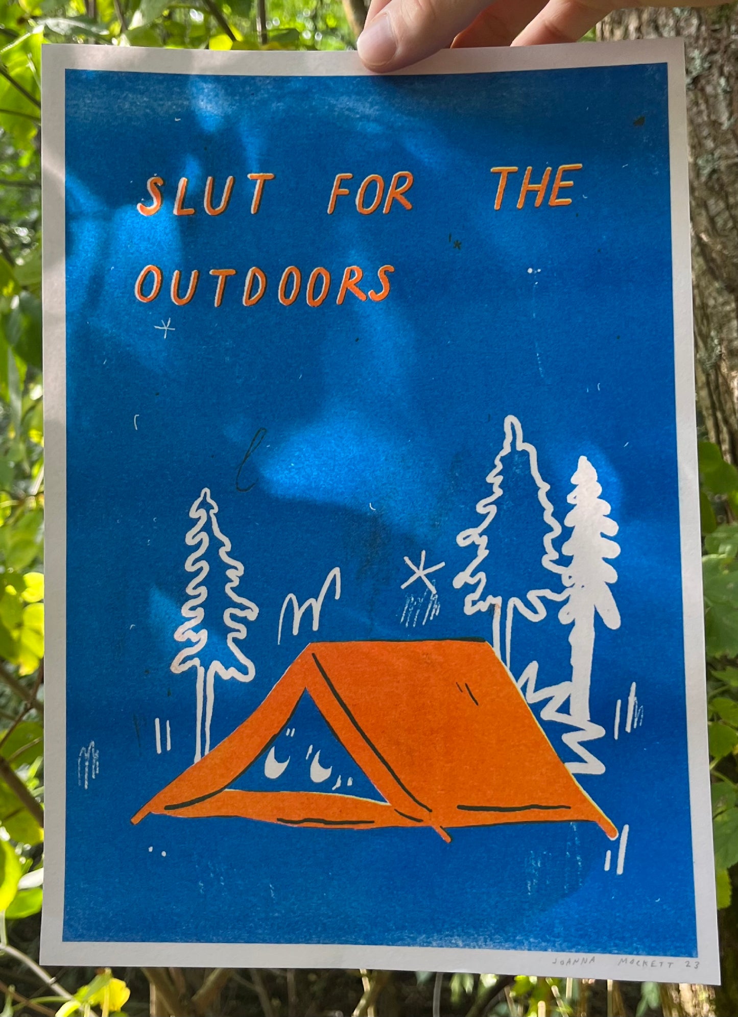 slut for the outdoors : riso print