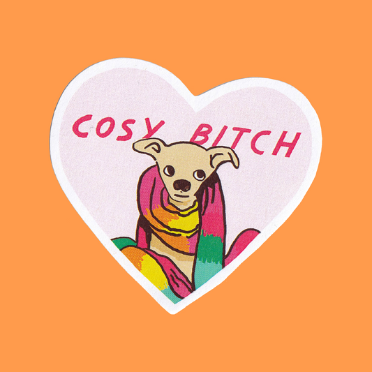 cosy bitch : paper sticker