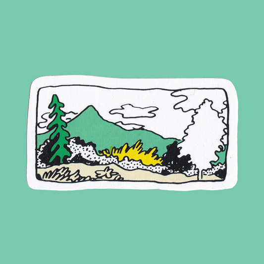 landscape : paper sticker