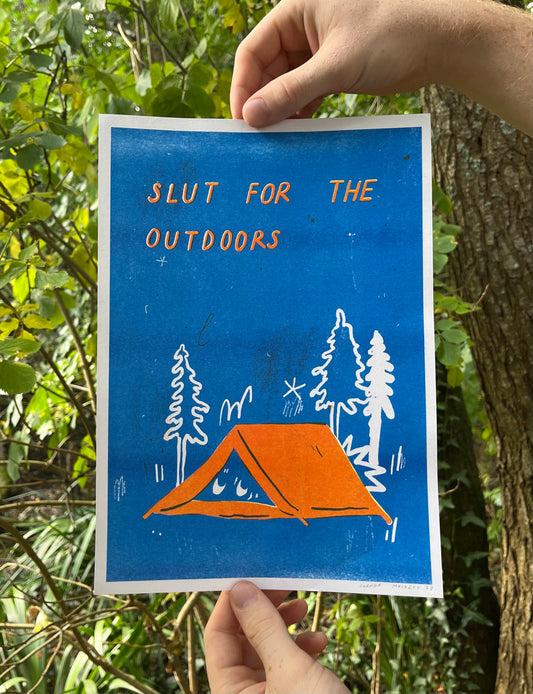 slut for the outdoors : riso print