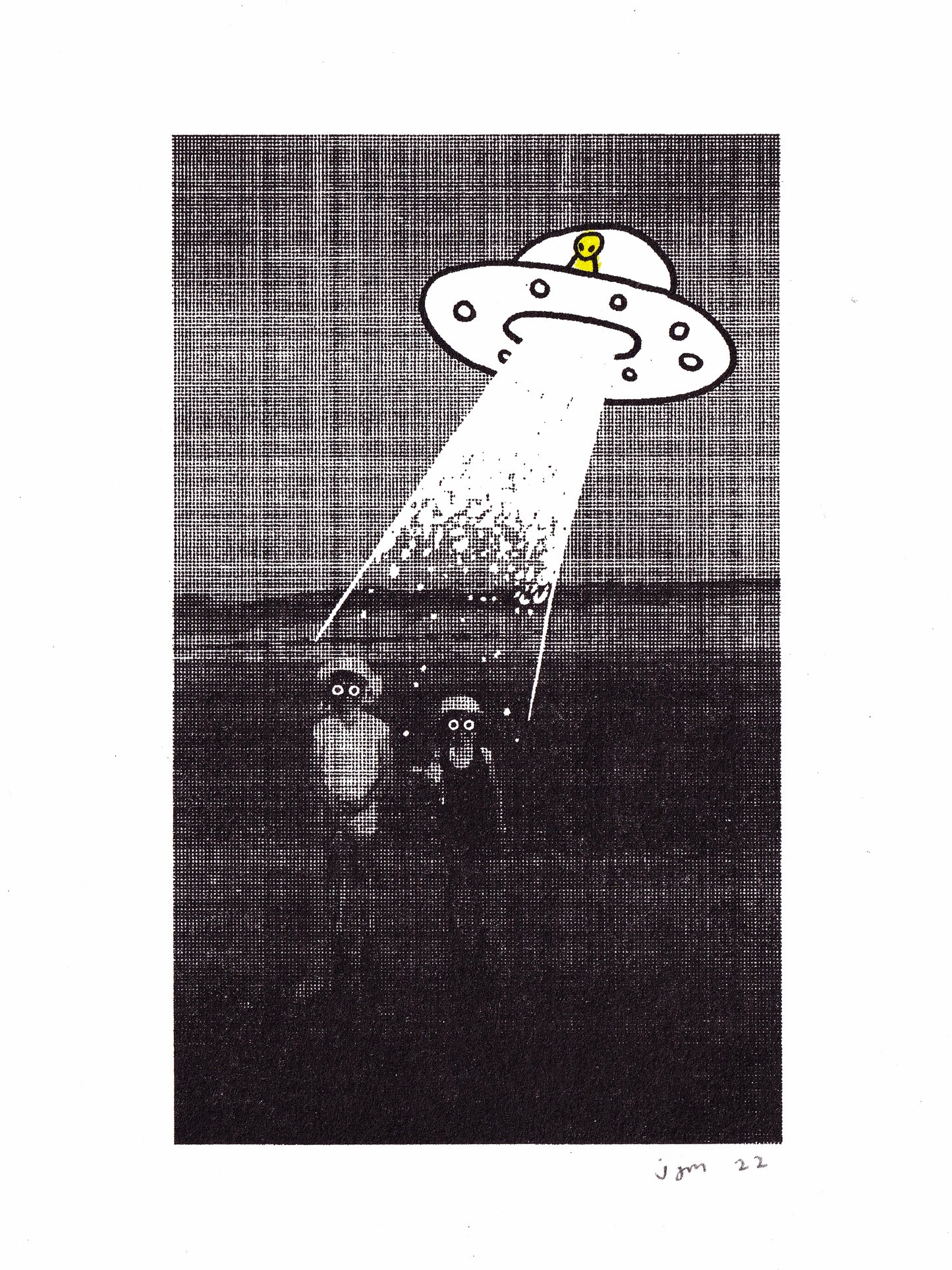 alien invasion : riso print